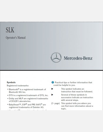 mercedes benz slk 2013 owners manual
